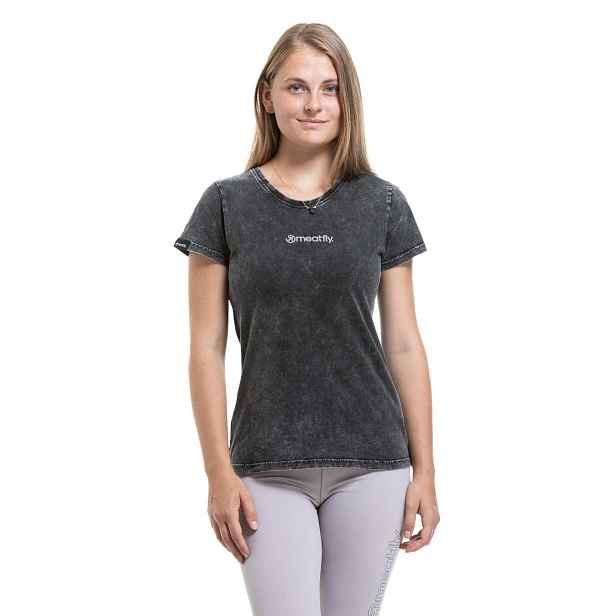 Meatfly dámské tričko Cordie Acid Wash / Mnt | 100% bavlna