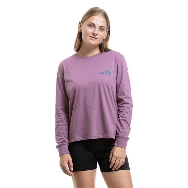 Meatfly dámské tričko s dlouhým rukávem Donnie Orchid / Mnt | 100% bavlna