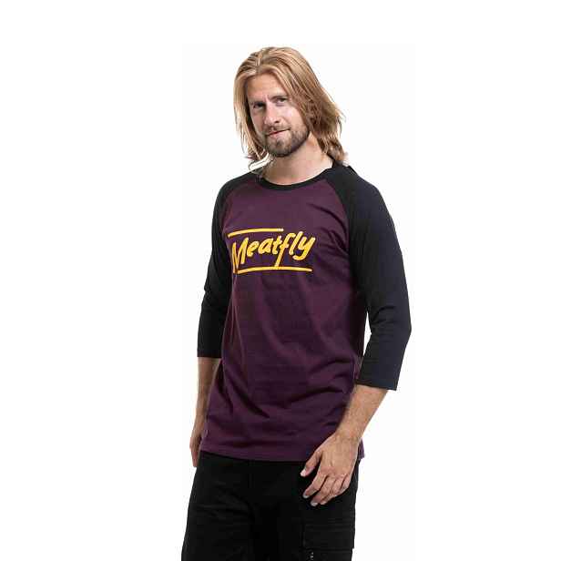 Meatfly pánské tričko Kennedy Raglan Deep | 100% bavlna