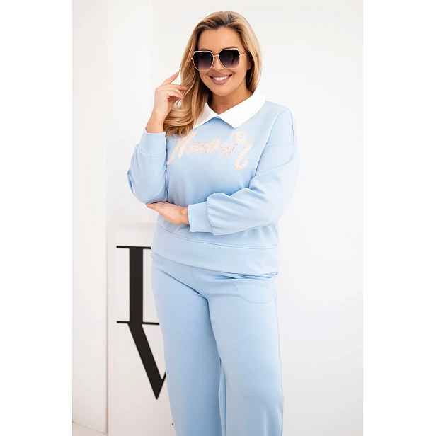 Dámská plus size souprava s límcem