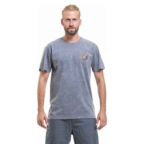 Meatfly pánské tričko Eternal Pewter Acid Wash | 100% bavlna