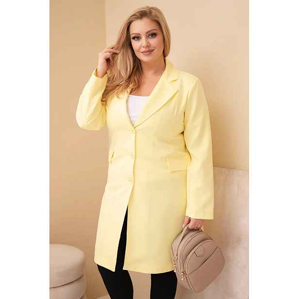 plus size kabát s límcem