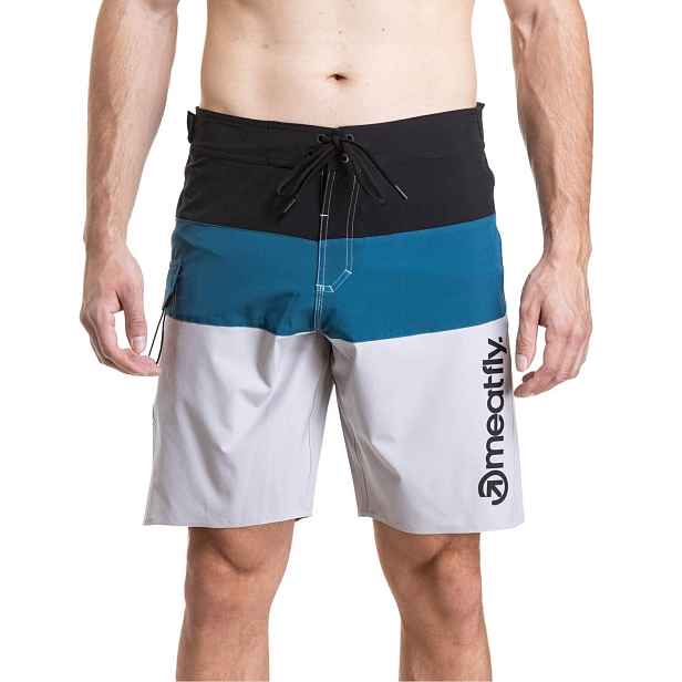 Meatfly pánské plavky Mitch Boardshorts 21" / Quiet / Smoky
