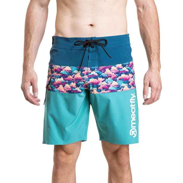 Meatfly pánské plavky Mitch Boardshorts 21" Clouds