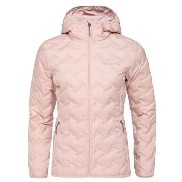 Columbia DELTA RIDGE II DOWN HOODED JACKET Dámská zimní bunda, lososová