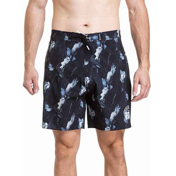 Meatfly pánské plavky Ernie Boardshorts 19" Deep Lake