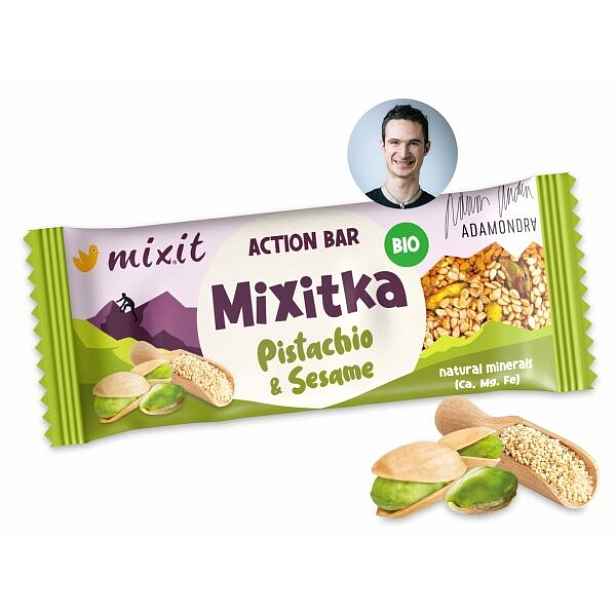 MIXIT BIO MIXITKA ADAMA ONDRY - SEZAM A PISTÁCIE Energetická tyčinka , G