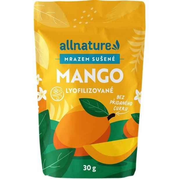 ALLNATURE MANGO SUŠENÉ MRAZEM 30 G Lyofilizované ovoce , G