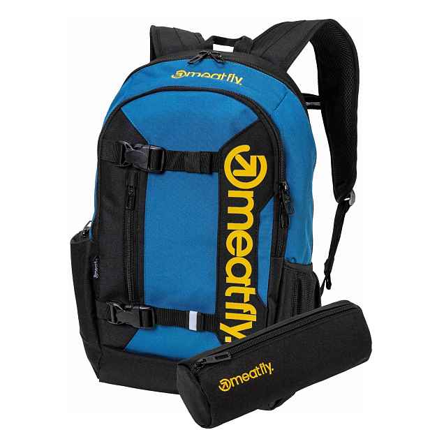 Meatfly batoh Basejumper Super Teal / Honey 22 | Objem 22