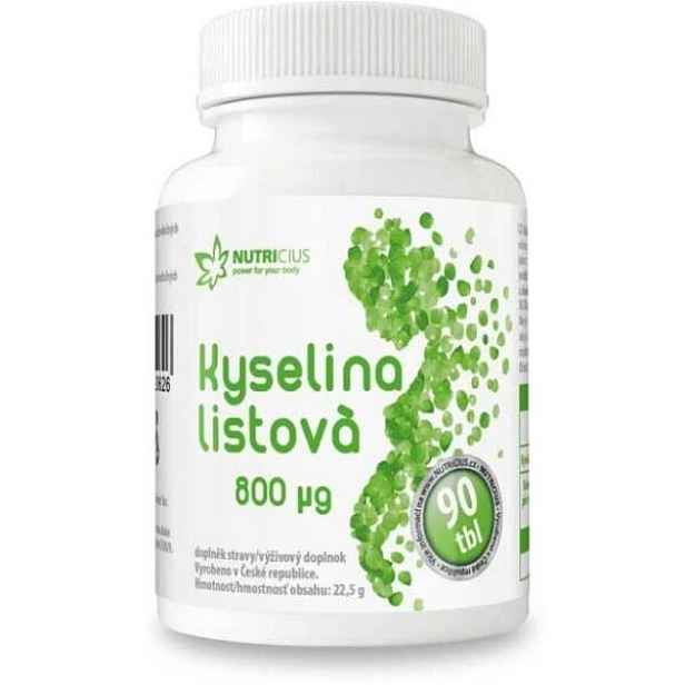NUTRICIUS KYSELINA LISTOVÁ Doplněk stravy