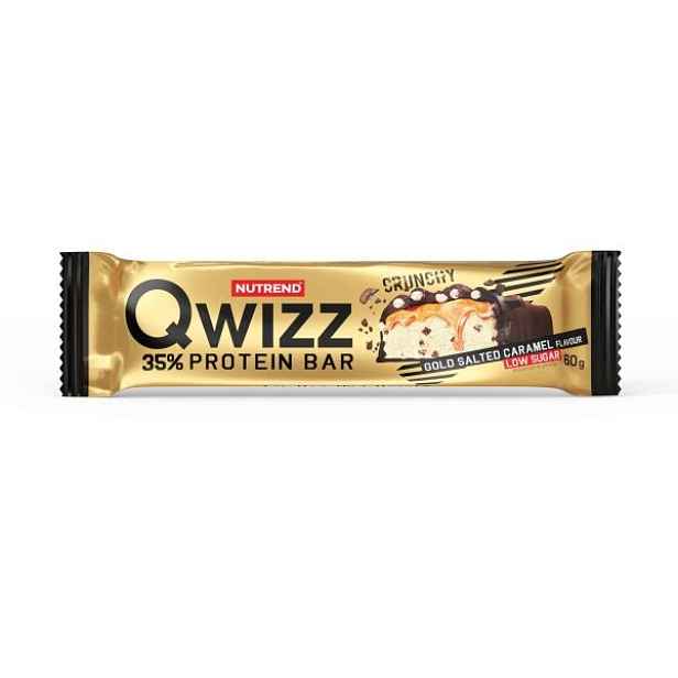 Nutrend QWIZZ PROTEIN BAR 60 G SLANÝ KARAMEL Proteinová tyčinka , G