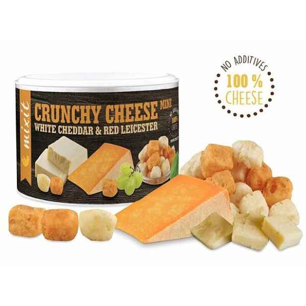 MIXIT KŘUPAVÝ SÝR - CHEDDAR A LEICESTER Sýrový snack , G