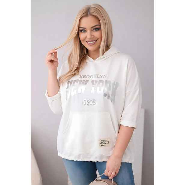 Dámská plus size mikina s kapucí Kesi