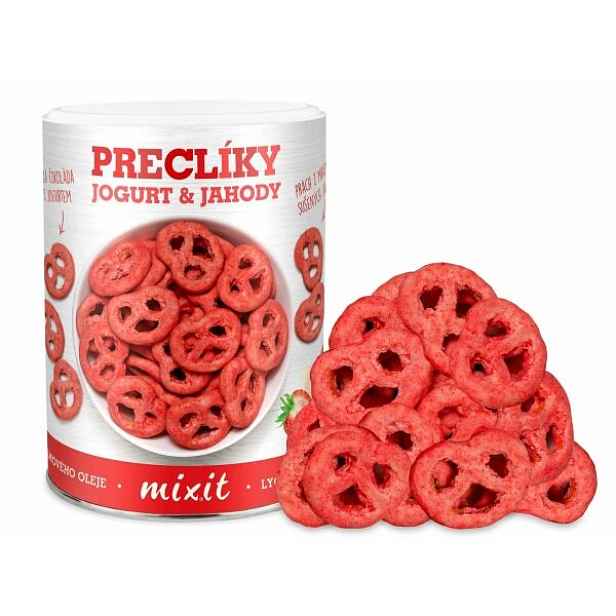 MIXIT PRECLÍKY - JOGURTOVÁ ČOKOLÁDA JAHODAMI Mixit preclíky , G