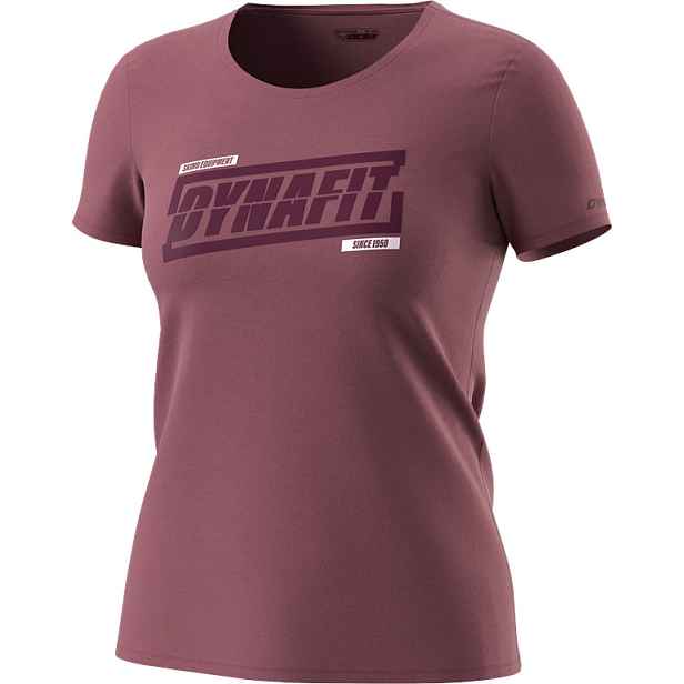 Triko Dynafit Graphic Cotton W / Tee dark rose Barva: , Velikost: