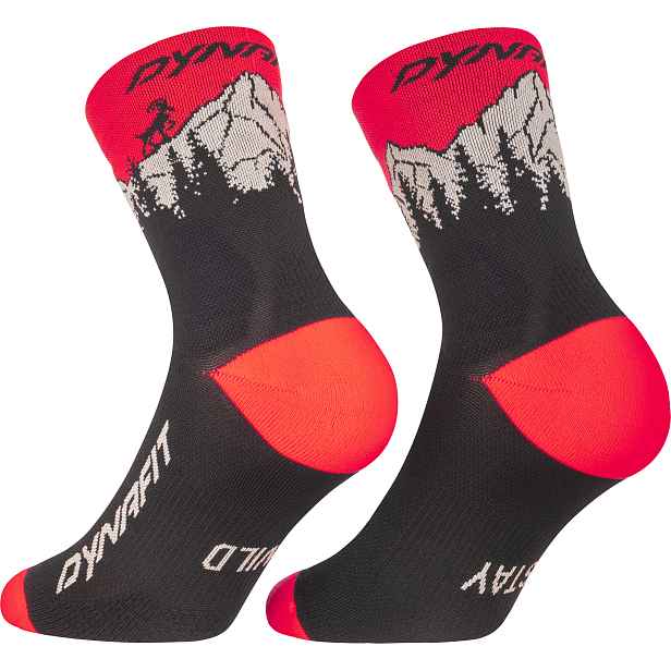 Ponožky Dynafit Traverse Mid out/ultra coral Barva: korálová , Velikost: