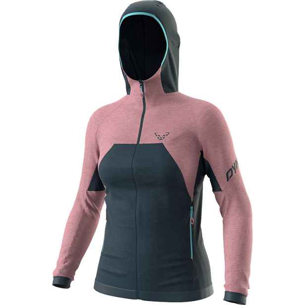 Mikina Dynafit Tour Wool Thermal Hoody W mokarosa Barva: / starorůžová, Velikost: