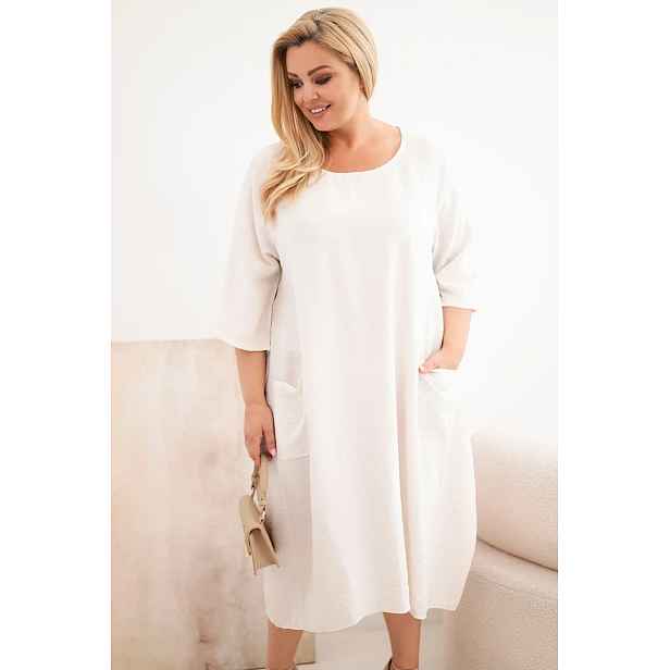 Kesi plus size šaty s kapsami