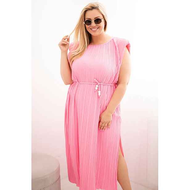 Kesi italské plisované šaty plus size