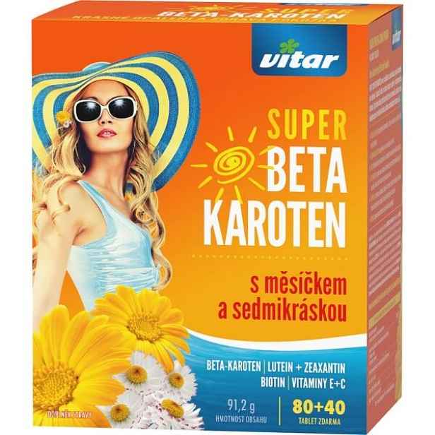 VITAR SUPER BETAKAROTEN + SEDMIKRÁSKA Doplněk stravy
