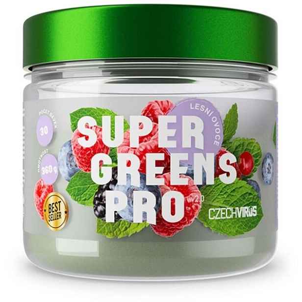 CZECH VIRUS SUPER GREENS PRO V2.0 360 G LESNÍ OVOCE superpotravinový prášek , G
