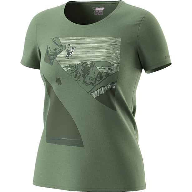 Tričko Dynafit X . Charriere W sage/chamonix Barva: , Velikost: