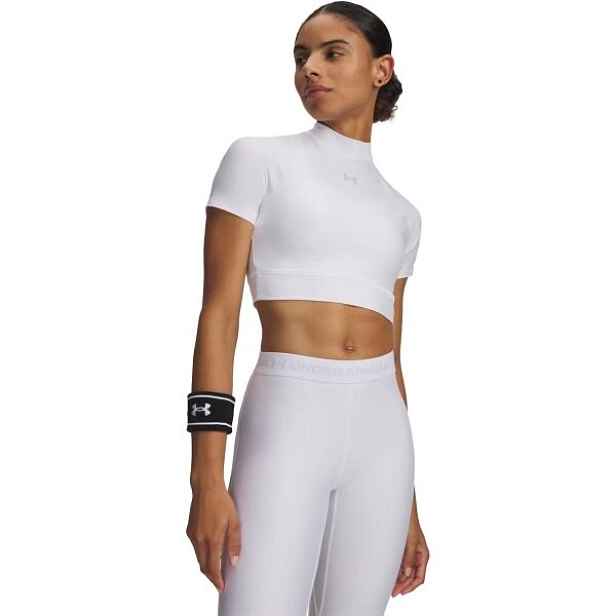 Under Armour HEATGEAR CROP MOCK SS Dámské crop tričko