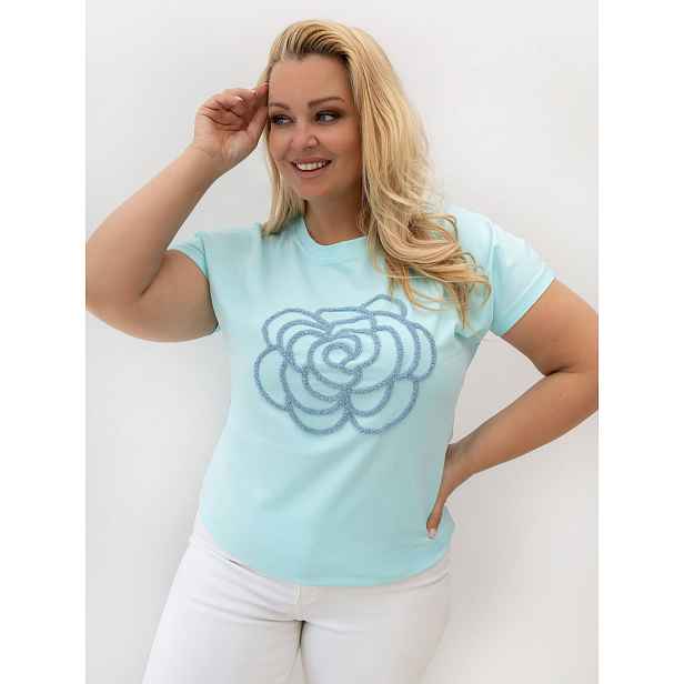 Mátové tričko plus size