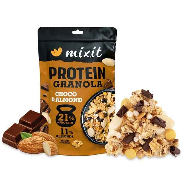 MIXIT PROTEINOVÁ GRANOLA Z PECE - ČOKOLÁDA A MANDLE Proteinová granola , G