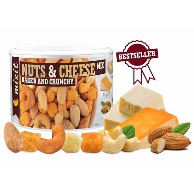 MIXIT MIX PRAŽENÝCH OŘECHŮ A KŘUPAVÝCH SÝRŮ Ořechovo-sýrový snack , G