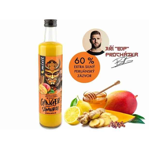 MIXIT GINGER SAMURAI - ZÁZVOROVÝ NÁPOJ MANGEM Zázvorový nápoj s mangem , ML