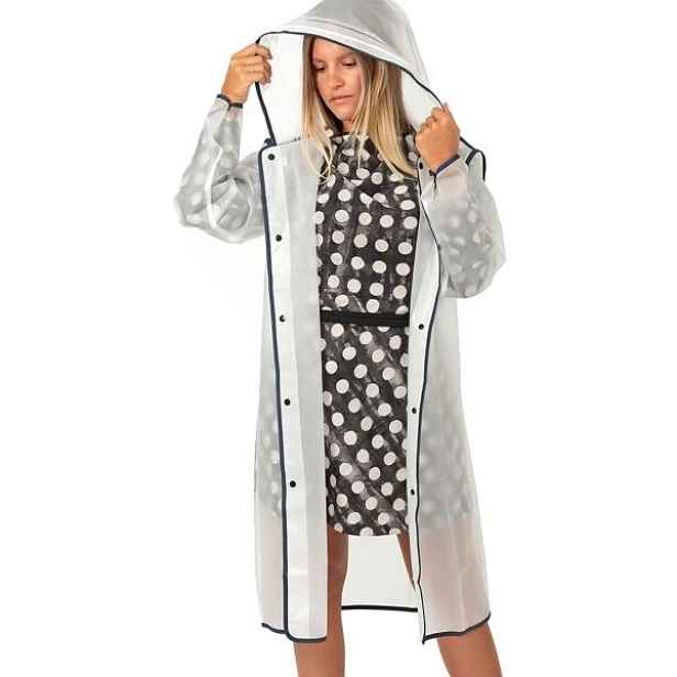 PERLETTI CITY TRENCH Unisex pláštěnka, transparentní