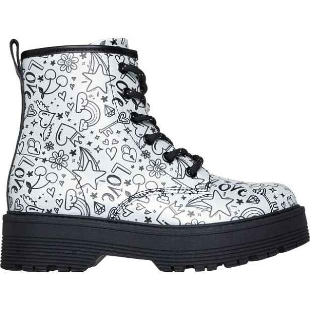 Skechers GRAVLEN HI - DOODLE DOWN Dívčí zimní obuv