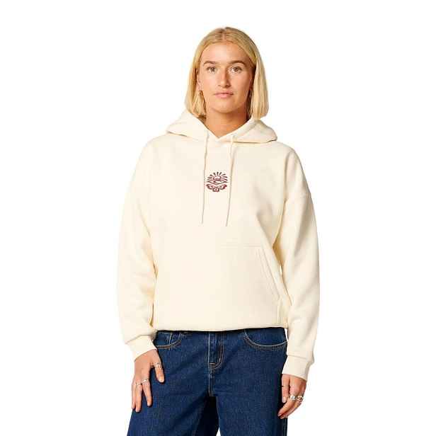Rip curl dámská mikina Icons Of Surf Relaxed Bone / Dark Plum