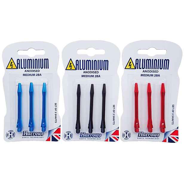 Náhradní násadky na šipky HARROWS ANOISED ALUMINIUM T74