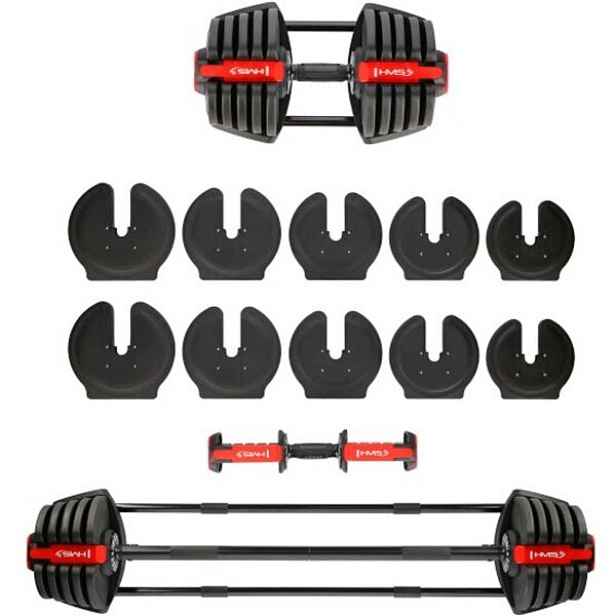 HMS SGR40 PRO SET Jednoruční / obouruční variabilní činka , KG