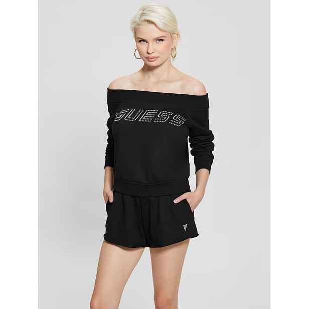 Guess skylar off shoulder sweatshirt s