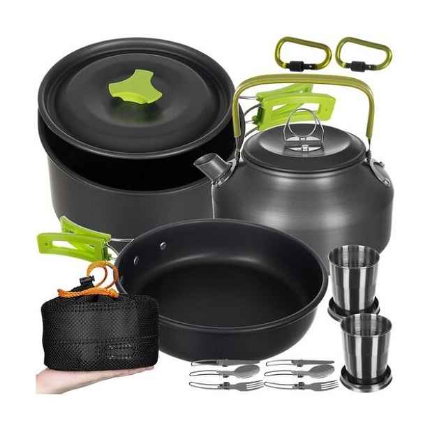 TRIMM CAMPING TABLEWARE SET 18 KS Kempingová sada nádobí