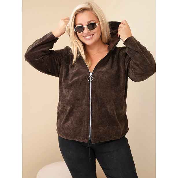 Kesi Włoski Plus Size manchester mikina na zip