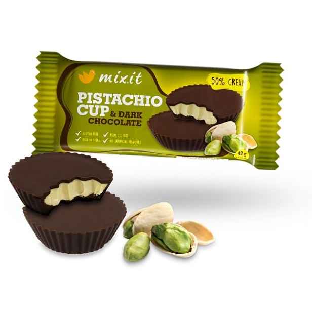 MIXIT CUP - PISTÁCIE & HOŘKÁ ČOKOLÁDA Zdravé mlsání , G
