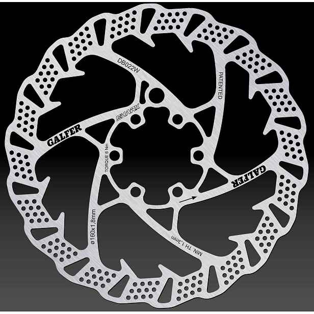 Brzdový kotouč Galfer Shark Velikost: 160 mm