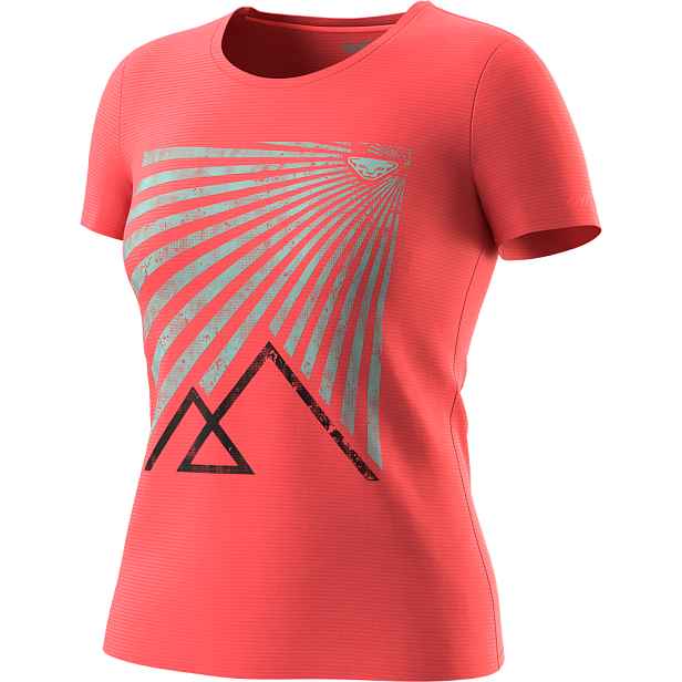 Triko Dynafit Transalper Graphic / Tee W cabana 2025 Barva: korálová, Velikost:
