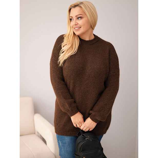 Kesi italský plus size svetr s dlouhými rukávy