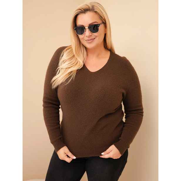 Plus Size svetr s baby alpaca Kesi