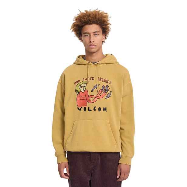 Volcom pánská mikina Earth Speaks Po Mustard