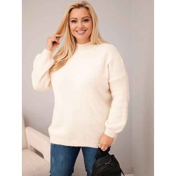 Kesi Włoski Plus Size dámský svetr volného střihu