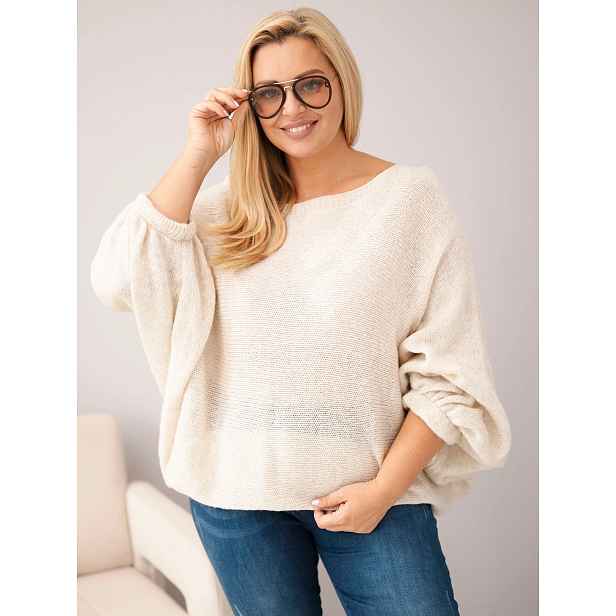 Plus Size dámský svetr Kesi Włoski