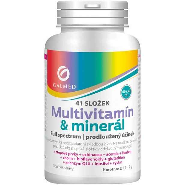 GALMED MULTIVITAMÍN & MINERÁL TBL 60+30 Komplexní vitamíny