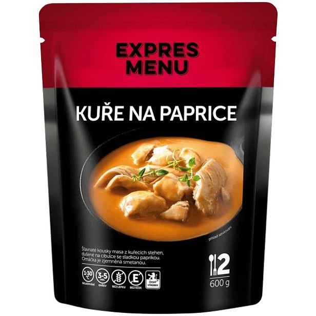 EXPRES MENU KUŘE NA PAPRICE - 2 PORCE Hotové jídlo