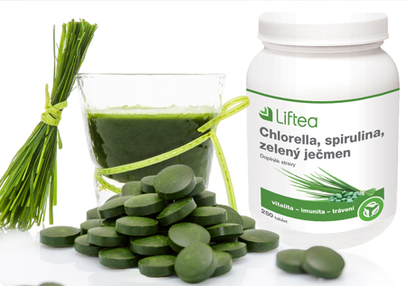 Chlorella a zelený ječmen